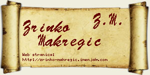 Zrinko Makregić vizit kartica